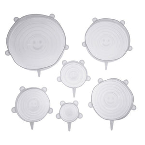 6pcs Silicone Lid Cover Spill Stopper