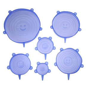 6pcs Silicone Lid Cover Spill Stopper