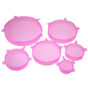 6pcs Silicone Lid Cover Spill Stopper