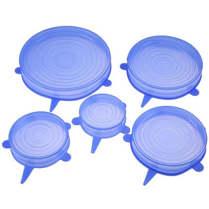 6pcs Silicone Lid Cover Spill Stopper