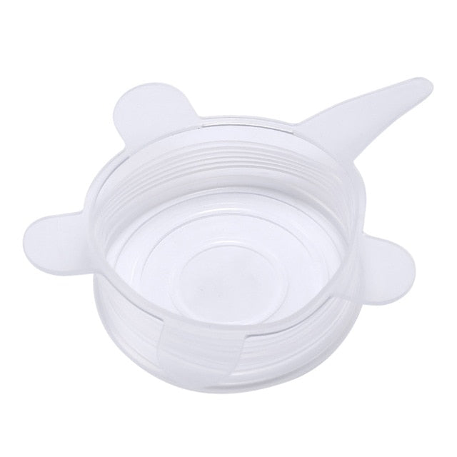 6pcs Silicone Lid Cover Spill Stopper