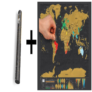 WorldTravel Scratch Map