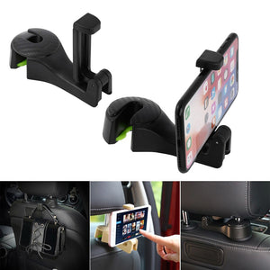 2 in 1 Auto Car Back Seat Phone Holder Stand