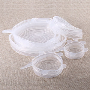 6pcs Silicone Lid Cover Spill Stopper